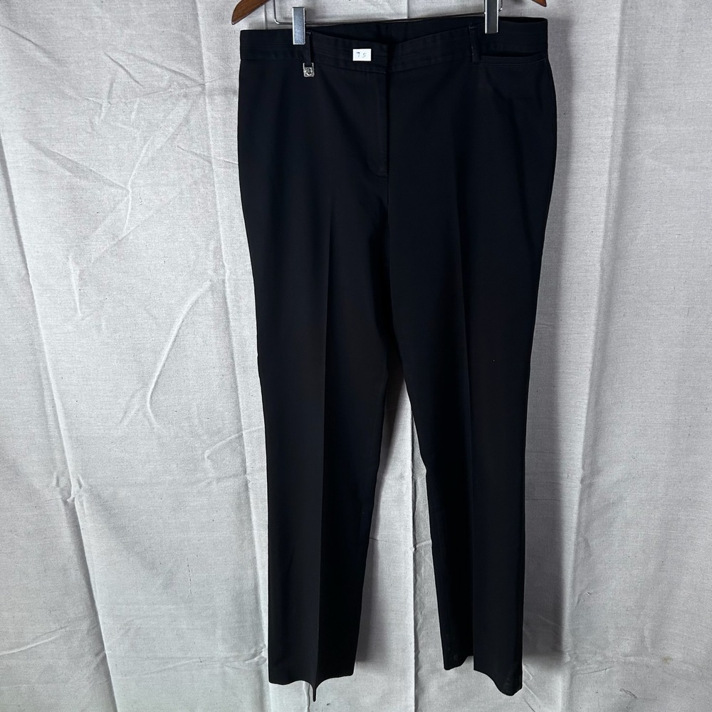 Karl Lagerfeld Paris Womens Black Tailored Dress Pants Trousers Size 10